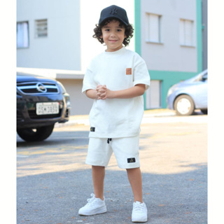 Conjunto Infantil Menino Juvenil Blogueirinho Estiloso do 1 ao 12 anos em Oferta na Shopee