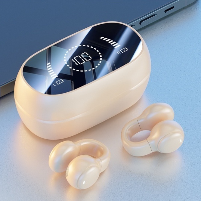 Fones de ouvido sem fio Bluetooth Ear-Hook 5.4 Mini fones de ouvido estéreo para Android Ios -B4