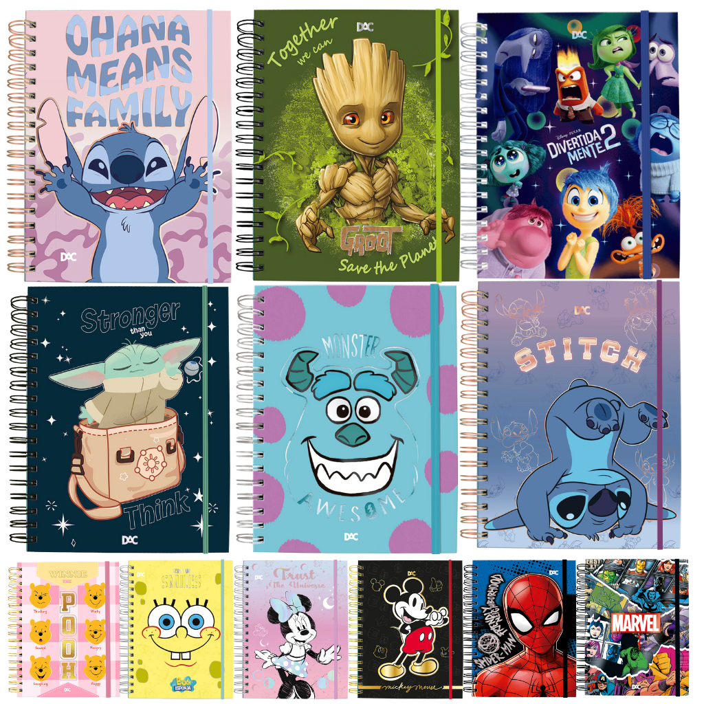 Caderno Smart Universitário 10 Matérias Inteligente DAC - Stationery