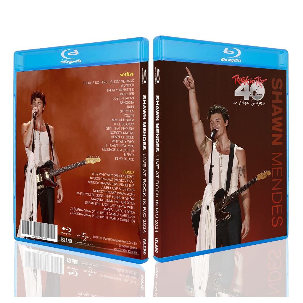 Bluray Shawn Mendes - Live Rock In Rio 2024 (Mariah Carey, Katy Perry, One Direction, BTS)
