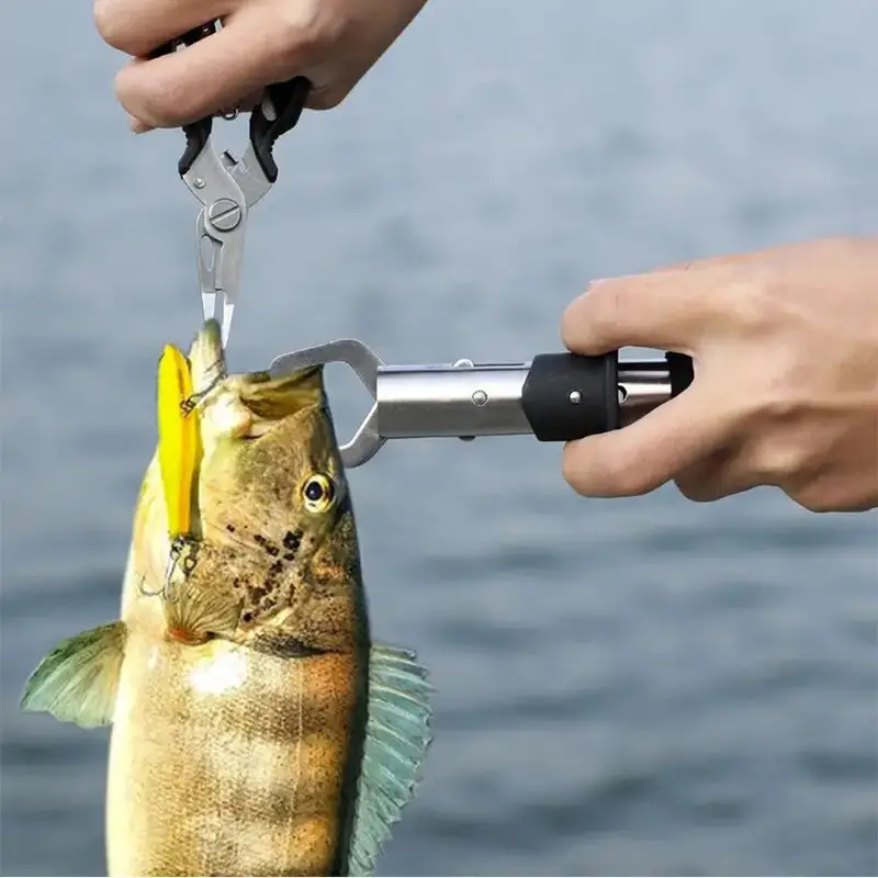 Kit 3 peças Alicate De Pesca E Ferramentas Multifuncionais Para Os Lábios De Peixe