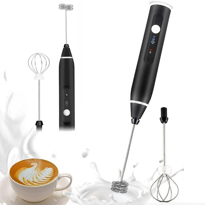 Batedor Misturador Mixer Elétrico para Bebidas Leite Café Clara de Ovo 2 em 1 -M2