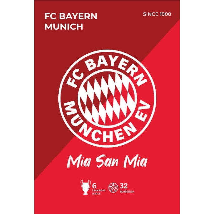 Pôster - Bayern Munich 1900 - Decora - 33 Cm X 48 Cm