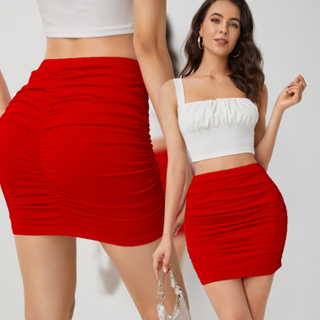 Sainha Sanfona saia Franzida Atrás e dos Lados Curta Colada em Oferta na Shopee