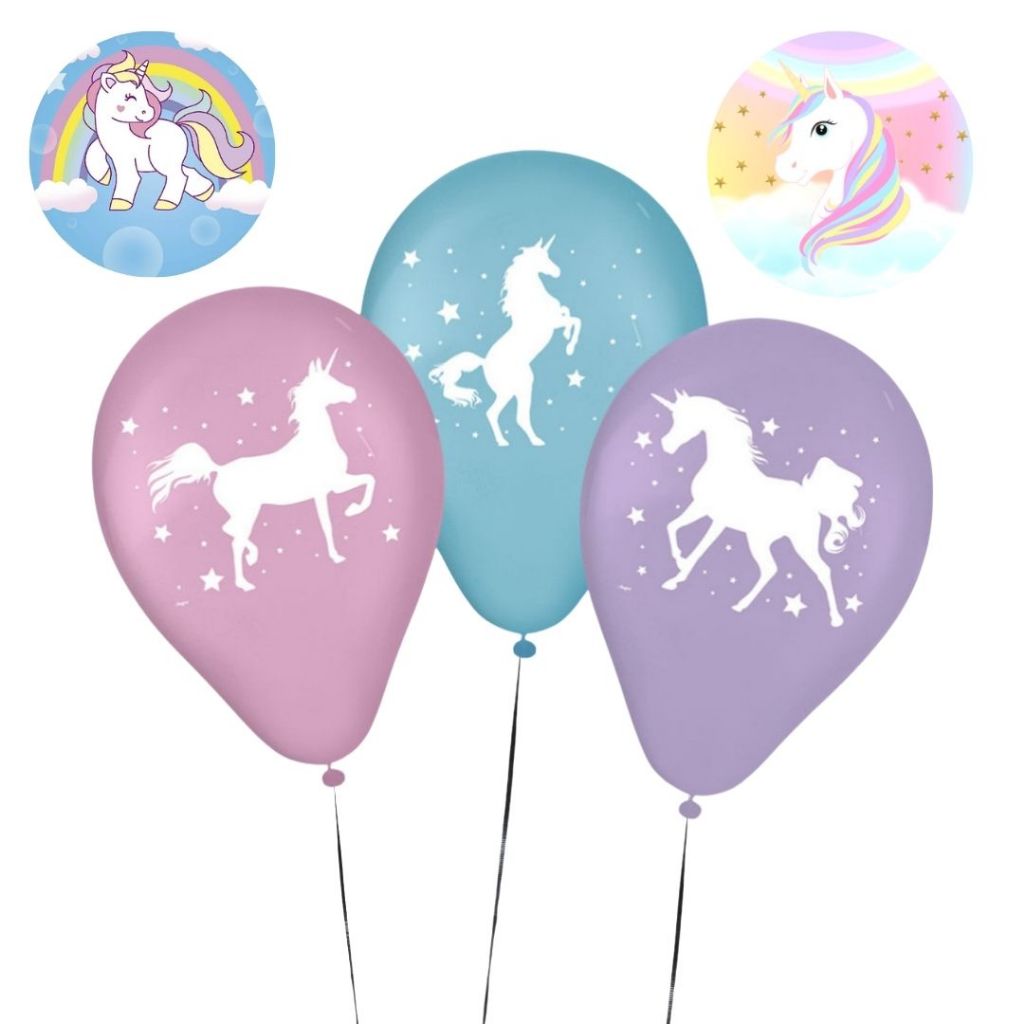 25~125 BALAO REDONDO FESTA UNICORNIO 2 9 pol. Regina em Oferta na Shopee