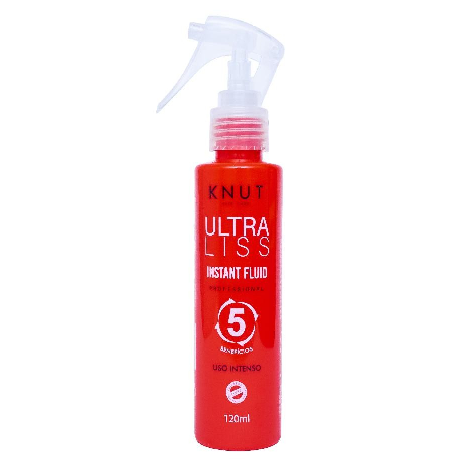 Knut Spray Finalizador Leave-In Fluído Ultra Liss Maciez Brilho Antifrizz 120ml