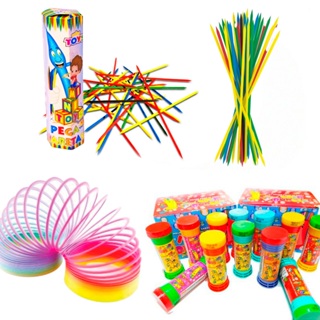 Kit 15 Brinquedos Infantis Sortidos p/ Lembrancinha Sacolinha Surpresa Aniversário Mola Maluca Bolha em Oferta na Shopee