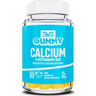 Cálcio + Vitamina D3 - Gummy 100% Natural Com Pectina - 3VS Nutrition em Oferta na Shopee
