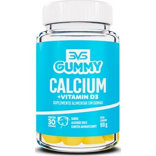 Cálcio + Vitamina D3 - Gummy 100% Natural Com Pectina - 3VS Nutrition em Oferta na Shopee