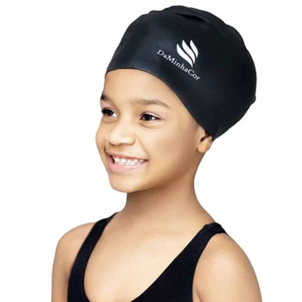 Touca De Natação / Hidroginastica Cabelos Volumosos Infantil DAMINHACOR