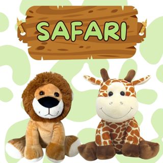 Kit c/2  Bichinhos de Pelúcia Safári Animais 30 Cm Para Presentes Decorações Festas Envio Imediato em Oferta na Shopee