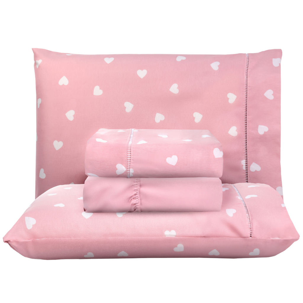 Imagem Fronha 70cm x 50cm Avulsa Ponto Palito Percal 180 Fios Estampado Toque Macio