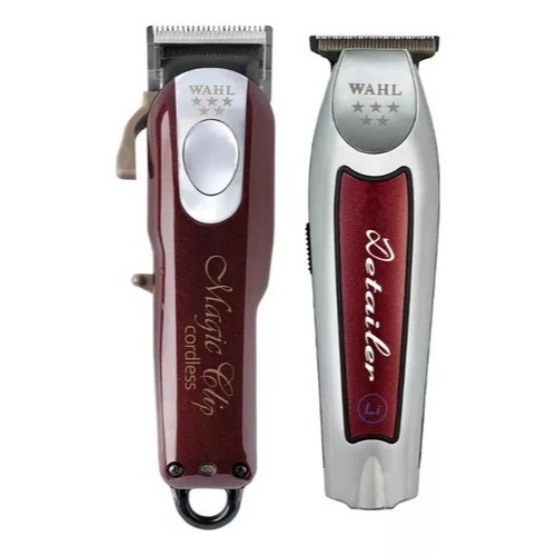 KIT DE MÁQUINAS PROFISSIONAIS MAGIC CLIP CORDLESS E DETAILER CORDLESS - WAHL