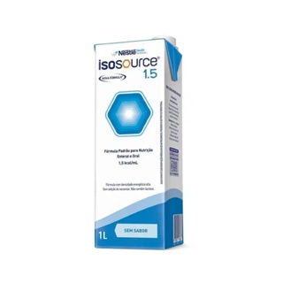 Isosource 1.5 Sem Sacarose Sem Sabor 1L Nesté em Oferta na Shopee