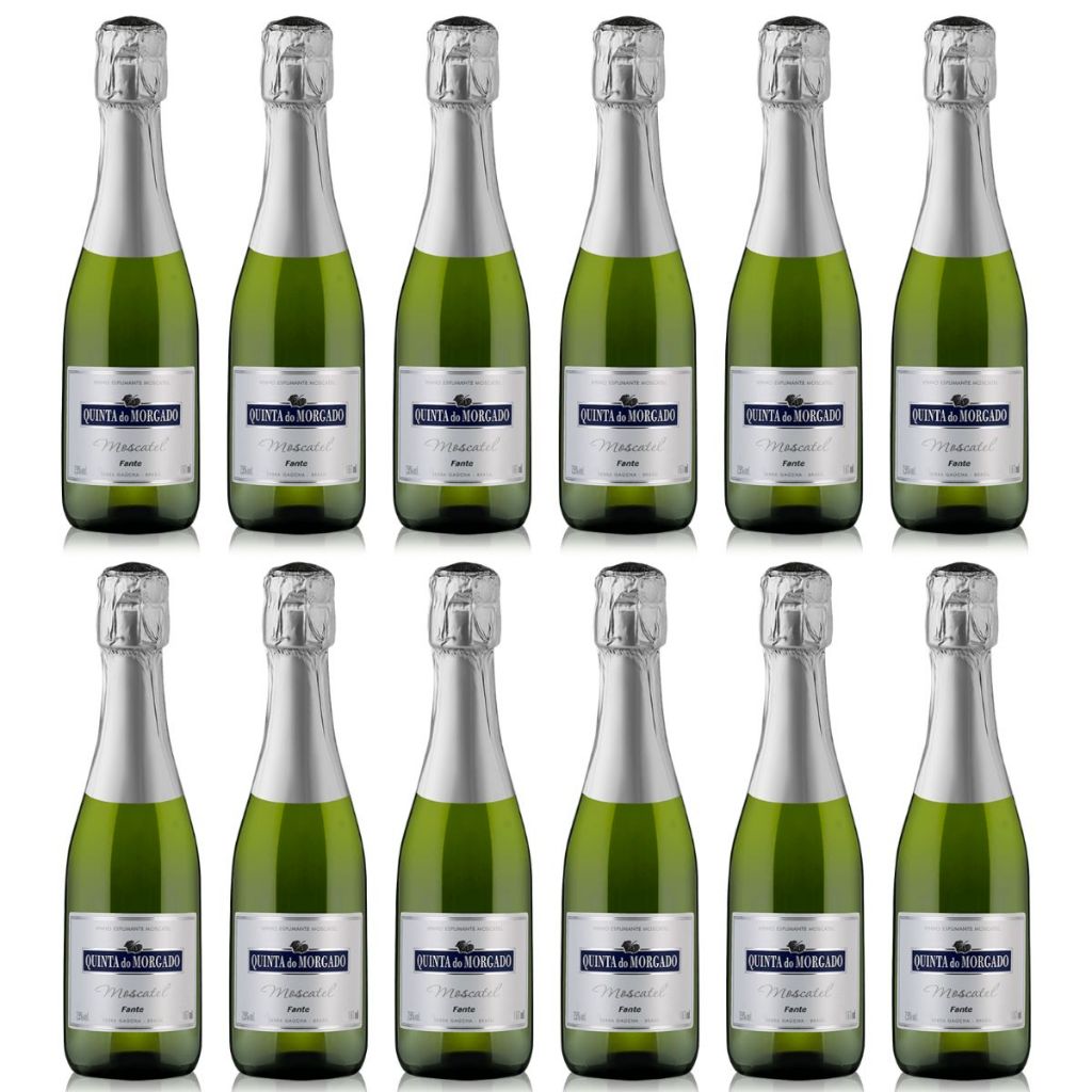 12 Mini Garrafa Espumante Baby Moscatel Quinta Do Morgado 187ml Brinde Lembrança Casamento em Oferta na Shopee
