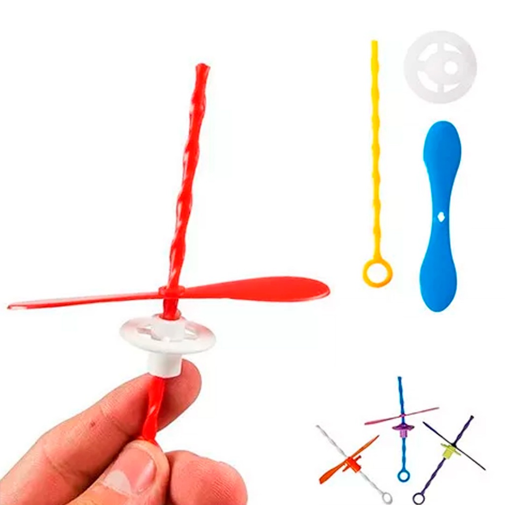 Kit 50 Giro Hélice Mini Brinquedo Lembrancinha Sacolinha Surpresa Aniversário Infantil Girocóptero em Oferta na Shopee