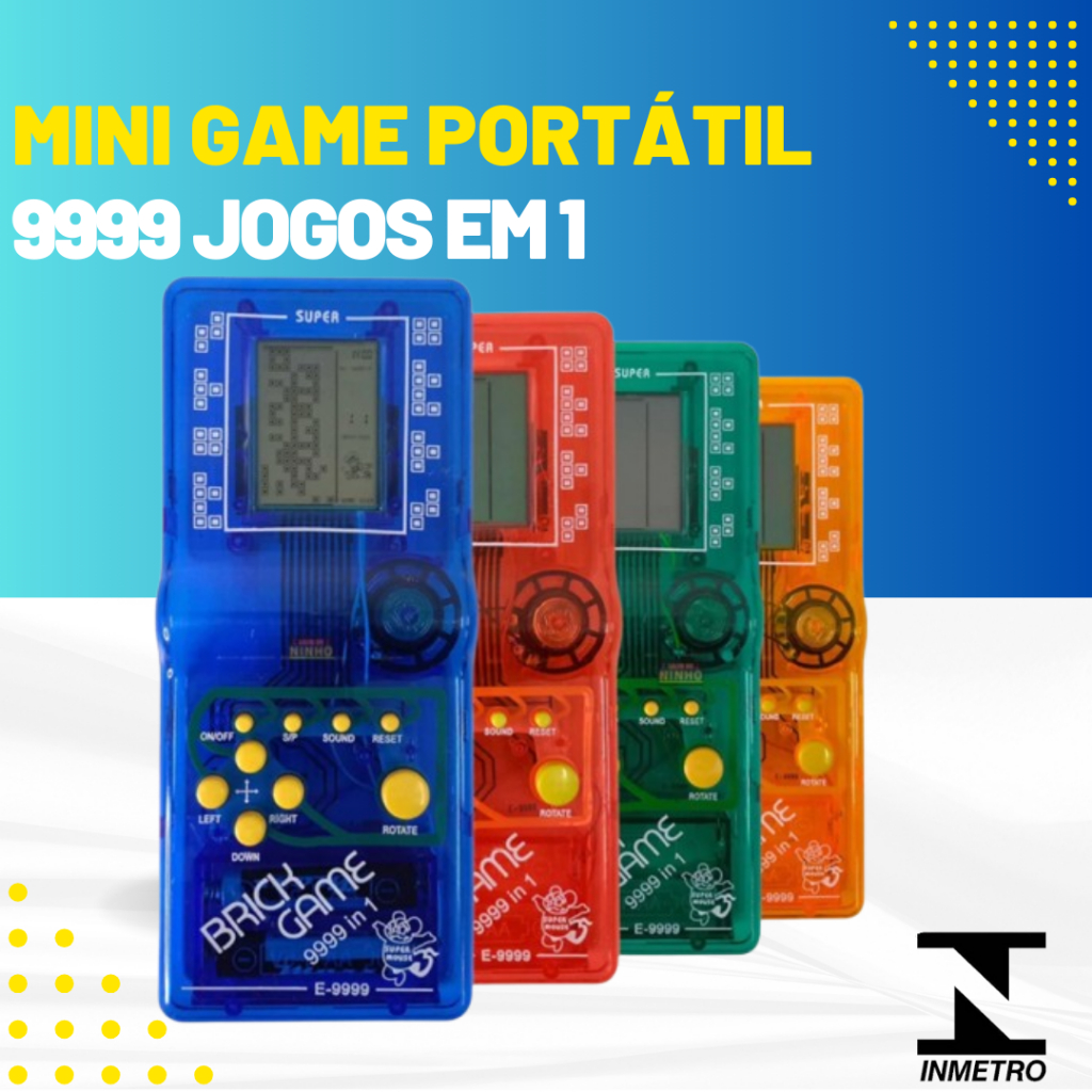 Mini Game Portátil 9999 jogos em 1