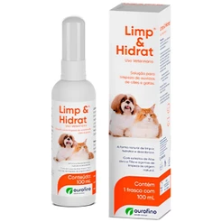 Limp e Hidrat Solução Limpeza de Ouvidos Cães e Gatos 100 mL