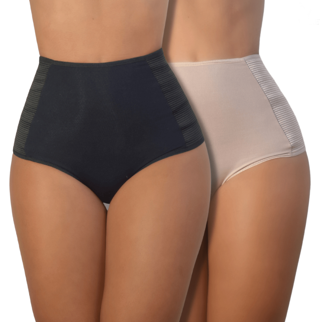 Kit 2 Calcinha Cinta Modeladora de Alta Compressão Reduz Medidas Afina Cintura Barriga Promoção barata grande aperta