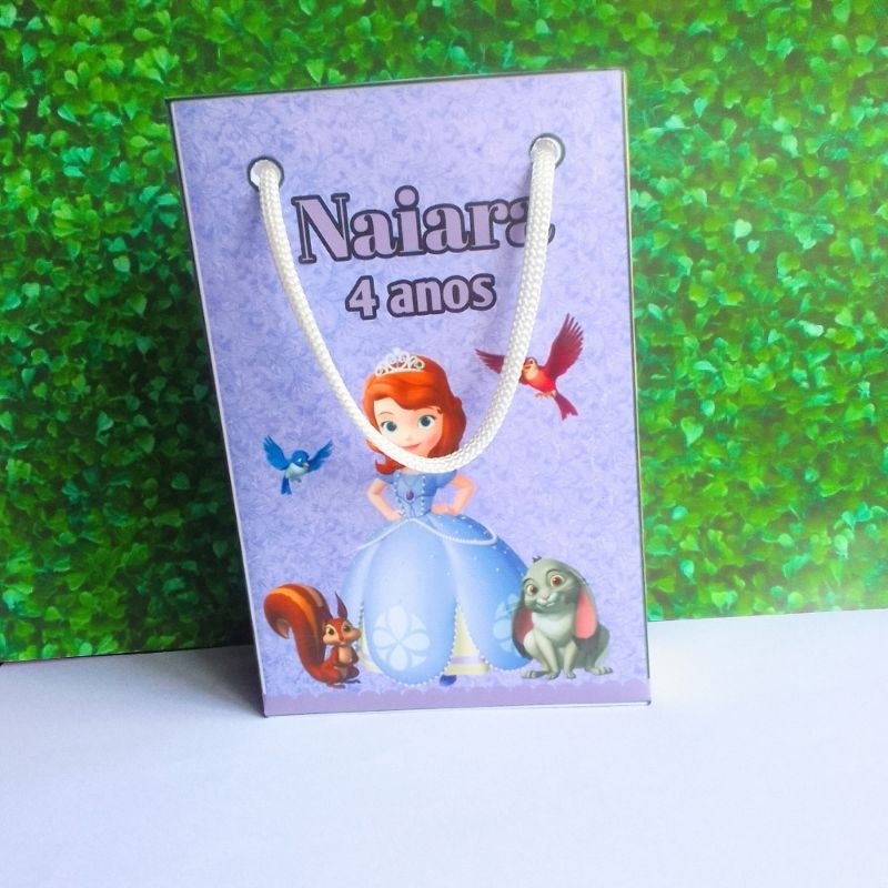 Sacolinhas Personalizadas Princesa Sophia|Lembrancinhas Surpresa |Festa Infantil