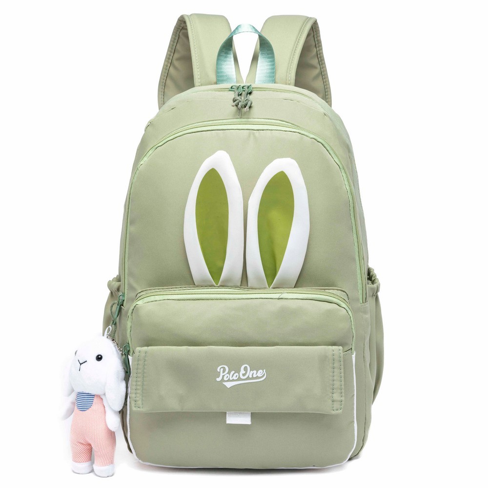 Mochila Feminina Coelho Polo One Juvenil Passeio Escolar Com Chaveiro Resistente