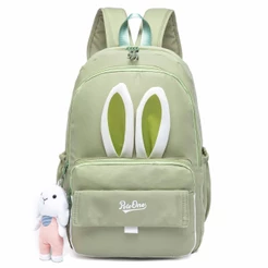 Mochila Feminina Coelho Polo One Juvenil Passeio Escolar Com Chaveiro Resistente