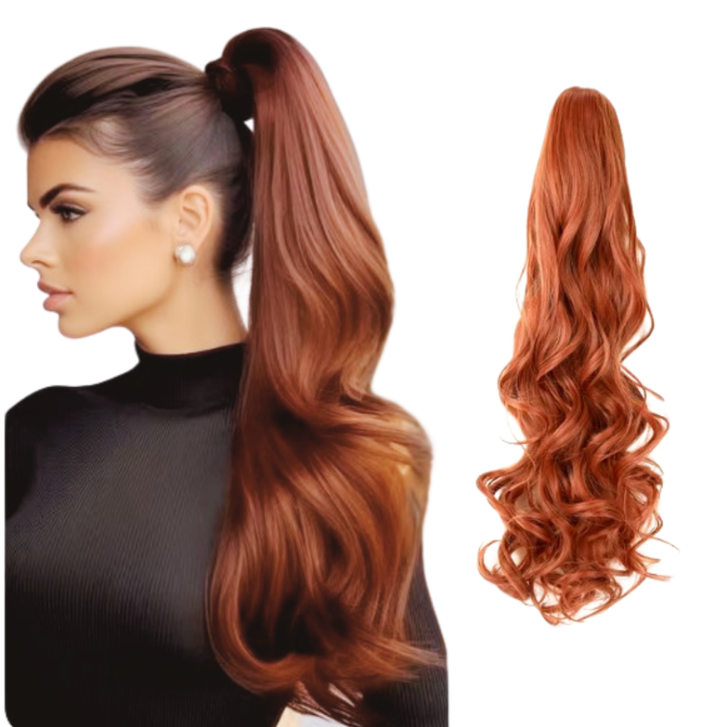 Rabo de Cavalo com presilha Ruivo em Oferta na Shopee