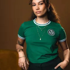 Camisa Palmeiras Retrô 1973 Verde Feminina Oficial