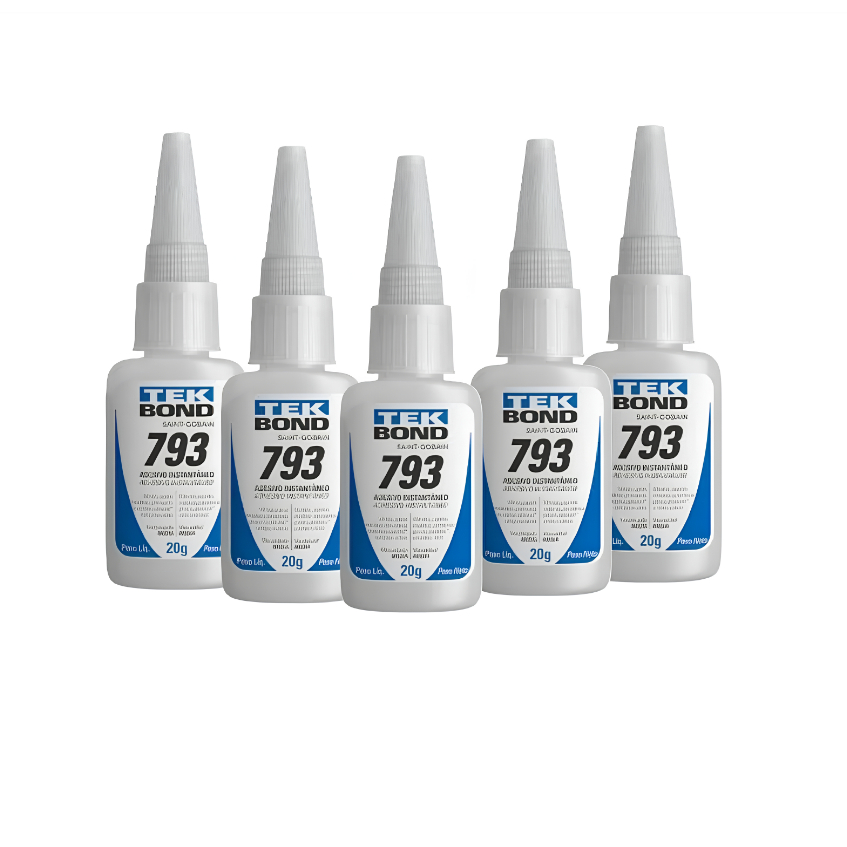 Kit Cola Instantânea 793 20g Tek Bond Artesanato Acrigel Unha Postiça