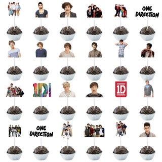 Tags Toppers de Docinhos e Cupcake Banda One Direction Boy Band Festa Decoração em Oferta na Shopee