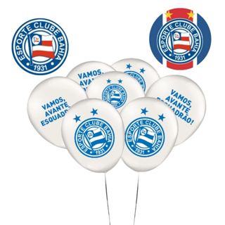 25 ~150  BALÃO BEXIGA FESTA BAHIA OFICIAL FUTEBOL  n°9 FESTCOLOR em Oferta na Shopee