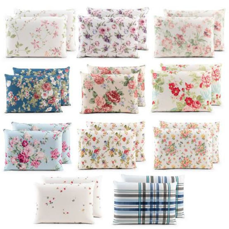 Par de Fronha Sortido Floral Poliéster com Algodão Anti-alérgico Estampadas  70 x 50cm por R$ 22,90