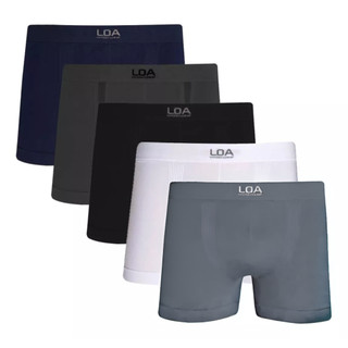 Kit 5 Cuecas Boxer LOA Sem Costura Original em Microfibra em Oferta na Shopee