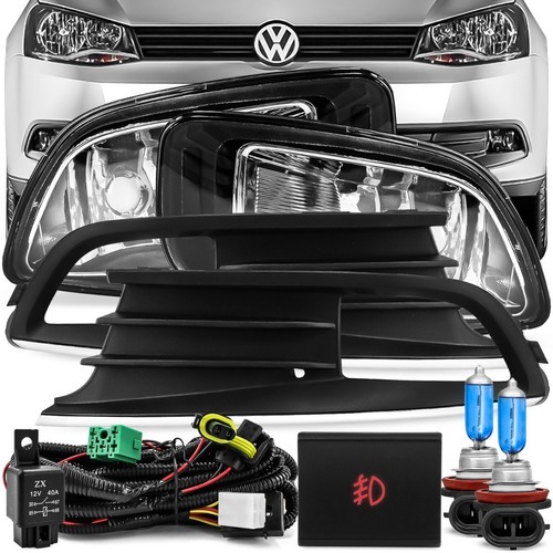 Kit Farol Auxiliar Gol Voyage G6 12 13 14 15 Botao Original