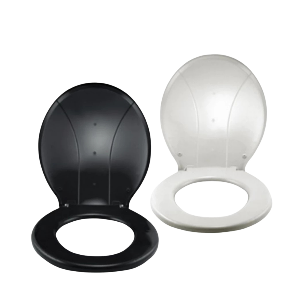 Tampa de Vaso Universal Assento Sanitário Master Compatível com Todos os Vasos Preto ou Branco