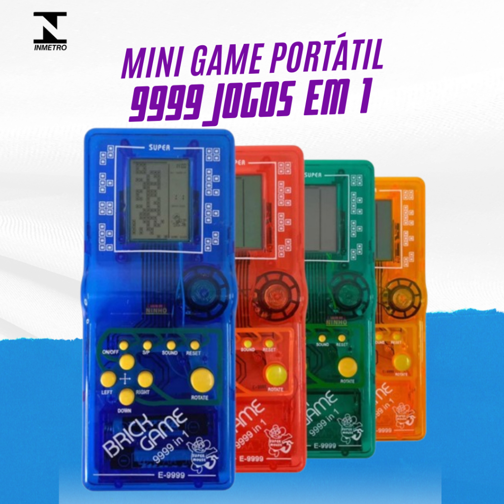Mini Game Portátil 9999 jogos em 1 em Oferta na Shopee