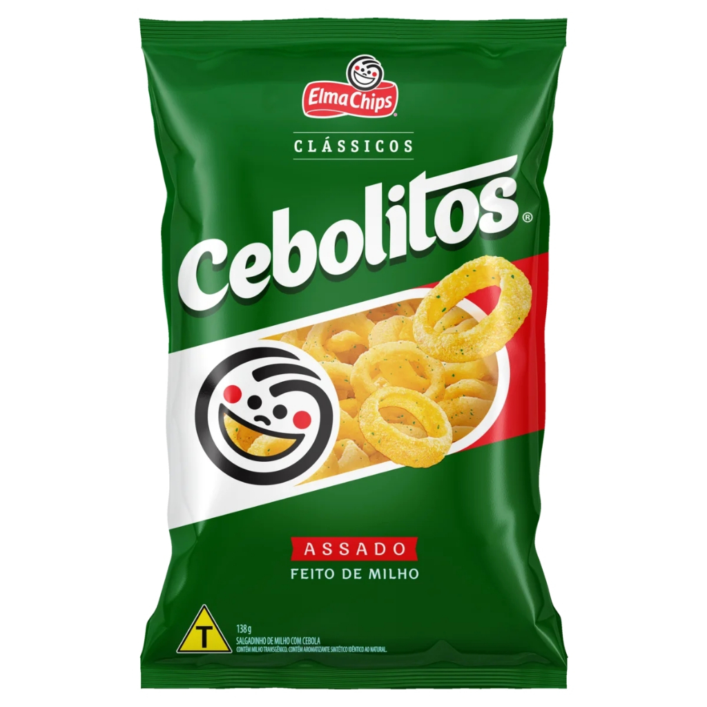 Salgadinho Cebolitos 138g Elma Chips em Oferta na Shopee