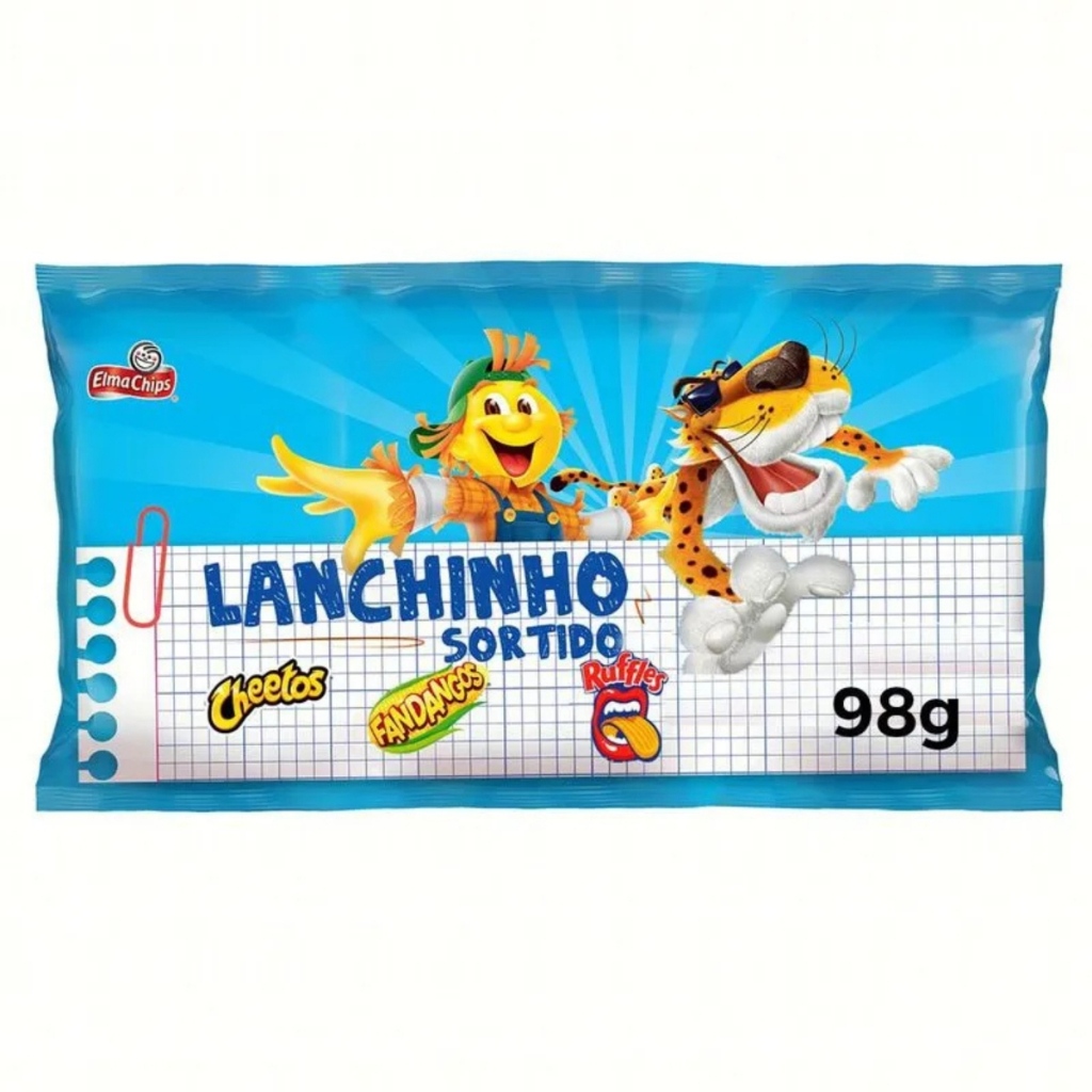 Lanchinho Sortido C/5 Unidades Salgadinhos 98g Elma Chips em Oferta na Shopee
