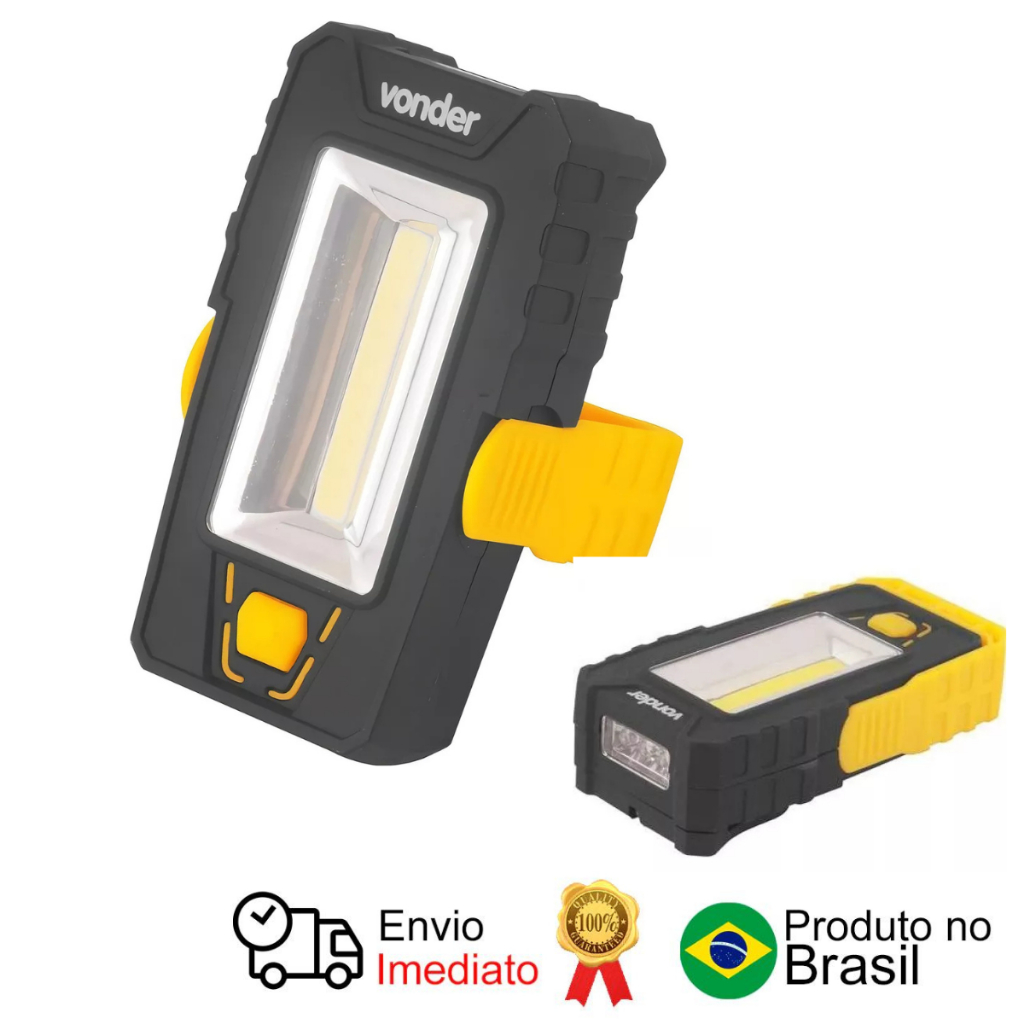 Lanterna Led Cob 2 Em 1 Magnética Llv 202 Pilhas AAA - Vonder em Oferta na Shopee