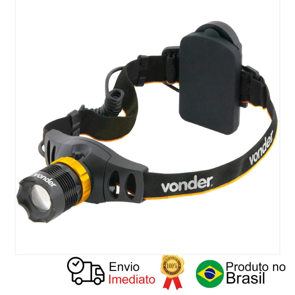 Lanterna De Led Para Cabeça Super Led Cree  Llv 55 Vonder em Oferta na Shopee