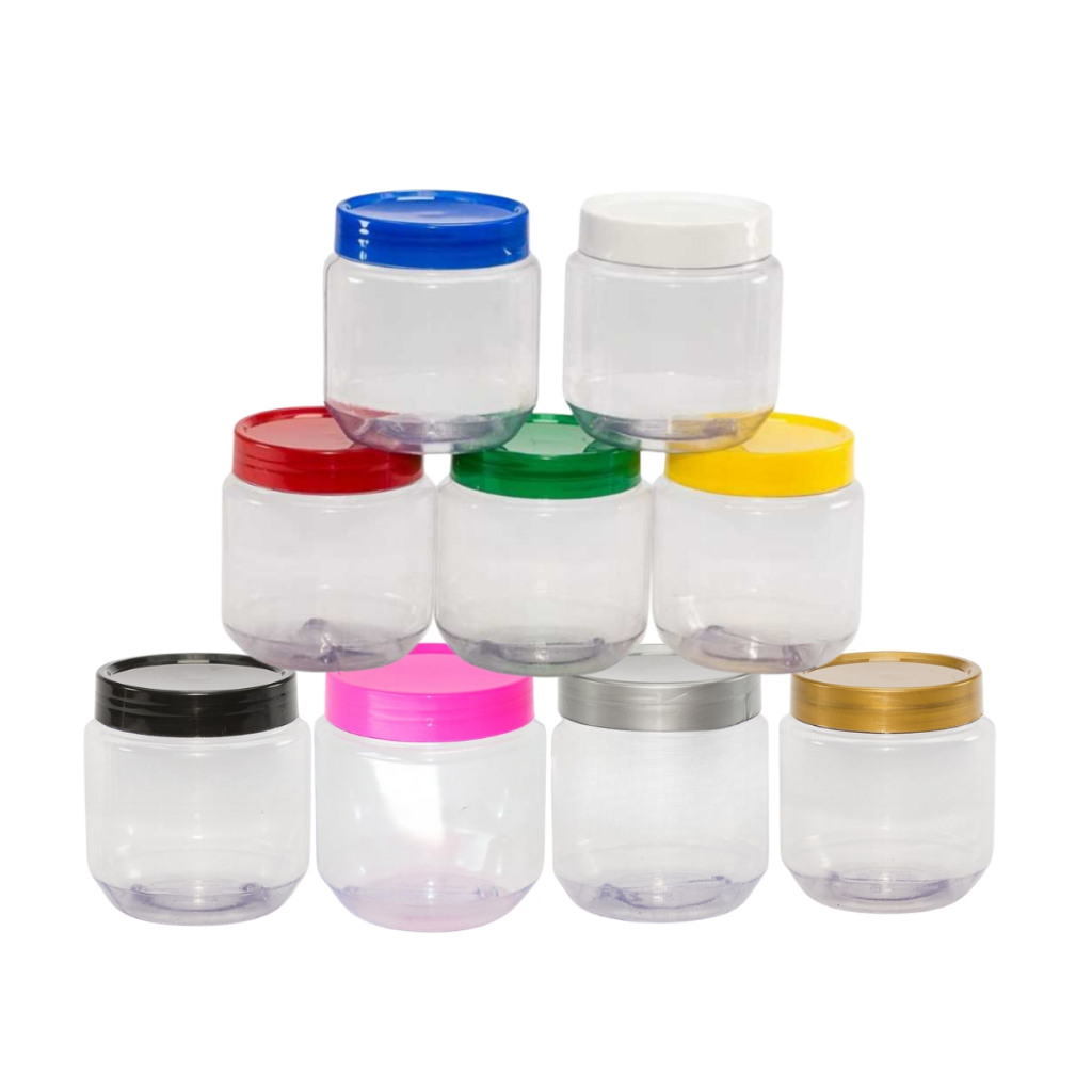 30 Potes 250g vazio Plástico com tampa Rebaixo em Oferta na Shopee