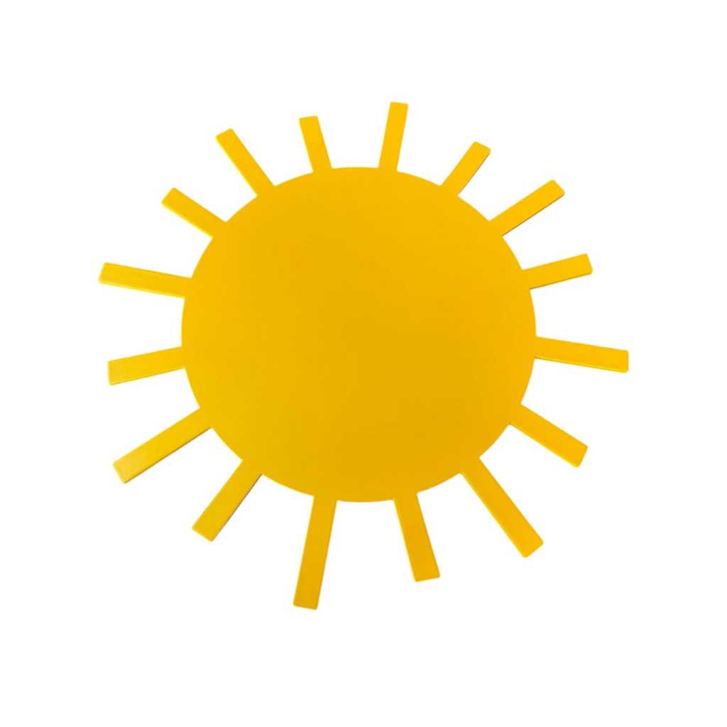 Sol Amarelo Aplique MDF Para Decorar Festas em Oferta na Shopee