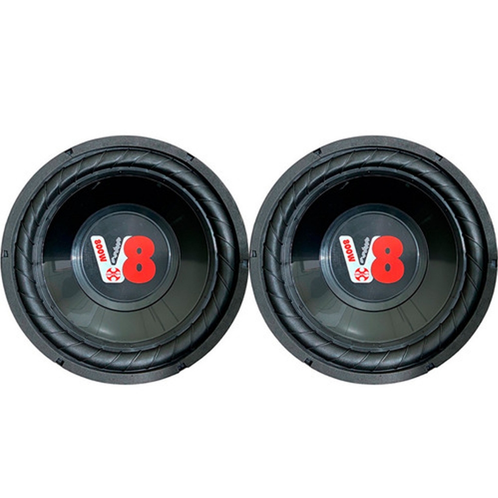 KIT 2 ALTO FALANTES COMPET SUBWOOFER 12 POL 200W 4 OHMS PRETO CHAPA em Oferta na Shopee