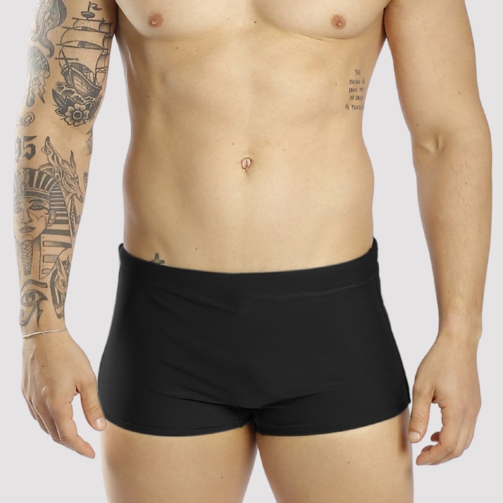 Sunga Masculina Boxer Lycra Larga Adulto Lisa Moda Praia Verão