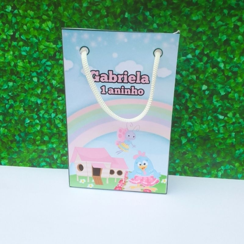Sacolinha P Galinha Pintadinha Candy Color Personalizados/Lembrancinhas de Festa/Aniversário