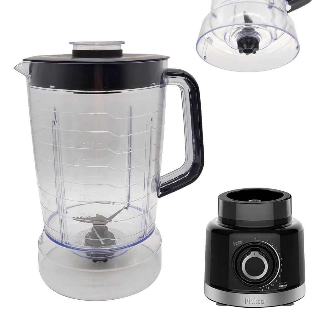 Copo Do Liquidificador Philco Plq1550 Turbo Cristal Sangel (M2376)