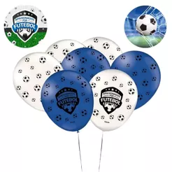 25~125 BALÃO FUTEBOL FESTA N°9 FESTCOLOR (CHOCO)