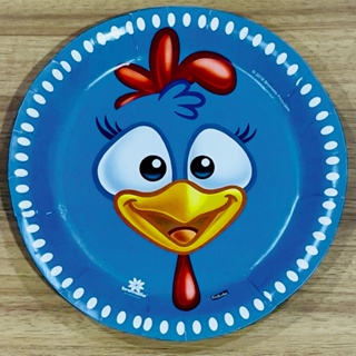 8 ~32 PRATO FESTA GALINHA PINTADINHA DE PAPEL 18 CM FESTCOLOR em Oferta na Shopee