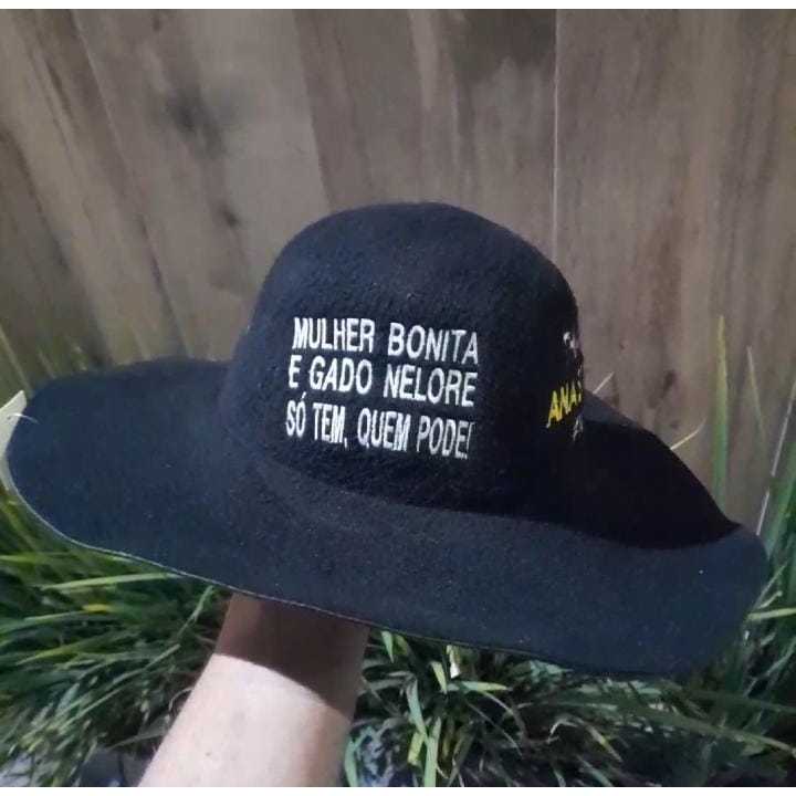 Chapéu Natanzinho Gado Nelore - Comprar com Melhor Preço em Bonés, Chapéus e Toucas