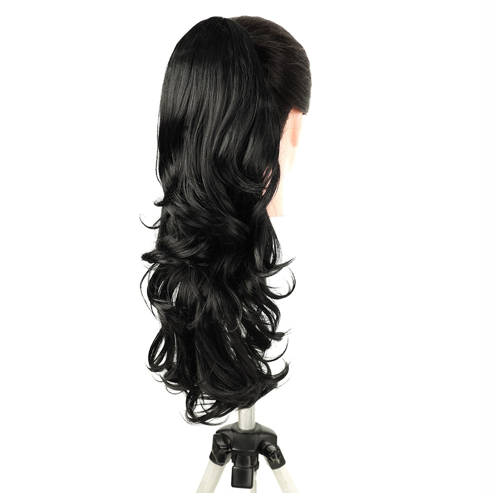 Rabo de cavalo ondulado Tania com presilha 2 modos de uso Bio Fibra Fashion Classic 45cm